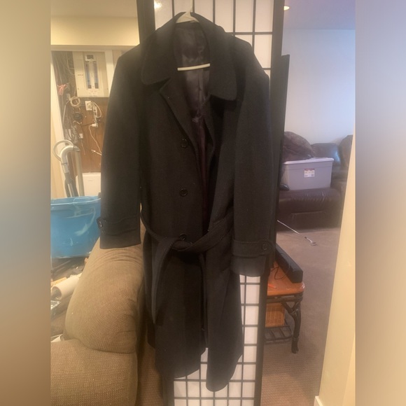 Men’s large pure wool long coat - Picture 1 of 3